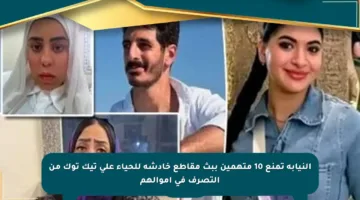 النيابة تمنع 10 متهمين ببث مقاطع خادشة للحياء على تيك توك من التصرف في أموالهم